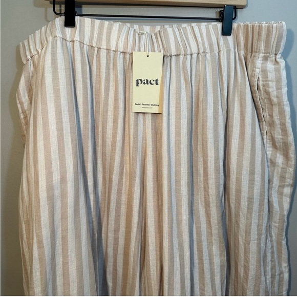 PACT Coastal Double Gauze Wide Leg Pant XXL - Picture 3 of 11